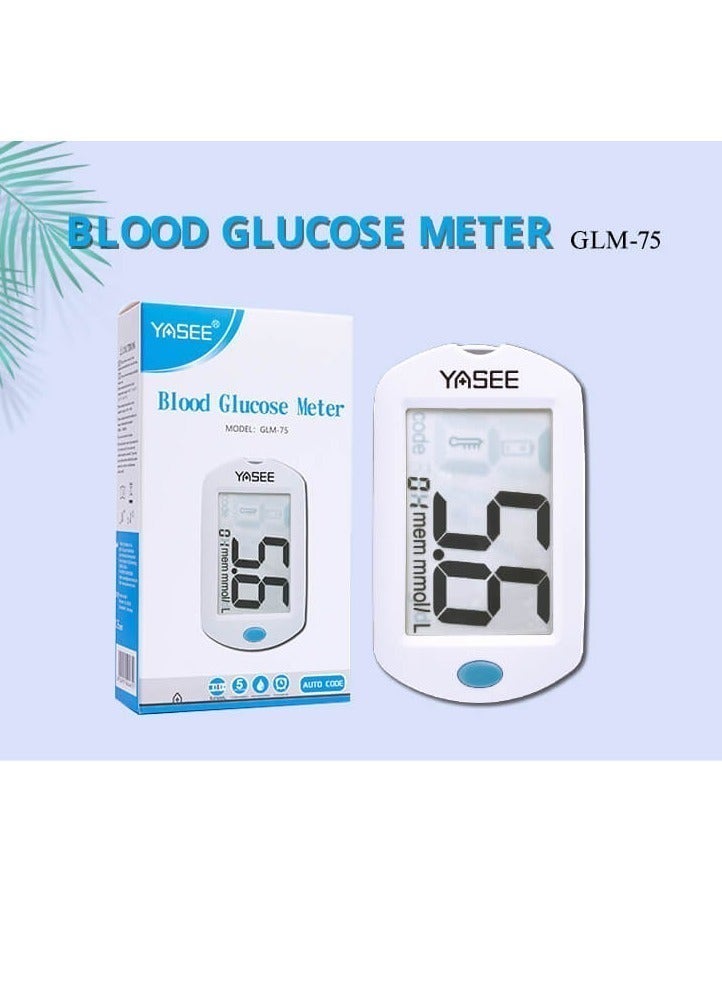 YASEE Blood Glucose Meter Kit – Digital Glucometer with 25 Test Strips, 25 Lancets, Auto Coding, Large LCD Display - Image 3
